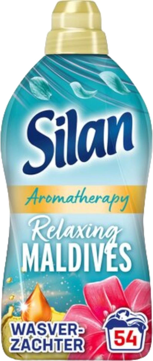 Silan Aroma Therapy Relaxing Maldives Wasverzachter - 8 X 54 Wasbeurten - Voordeelverpakking 6 Silan Aroma Therapy Relaxing Maldives Wasverzachter - 8 X 54 Wasbeurten - Voordeelverpakking - Afbeelding 4