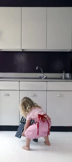 PUHLMANN - Inklapbare Kruk, JAMES, Plastic, Grijs, 22 Cm Hoog, Max 100 Kilo -Schoonmaakproducten Winkel 530x1200