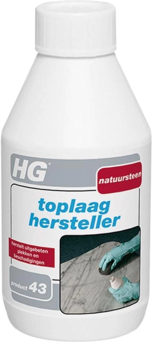 HG Natuursteen Toplaag Hersteller - 250 Ml - Herstelt Beschadigingen - Voor Marmer En Alle Andere Kalkhoudende Natuursteensoort 3 HG Natuursteen Toplaag Hersteller - 250 Ml - Herstelt Beschadigingen - Voor Marmer En Alle Andere Kalkhoudende Natuursteensoort