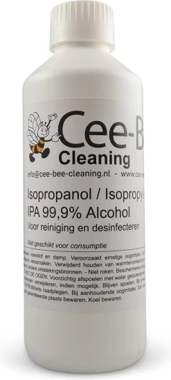 Cee-Bee Isopropanol | Isopropyl | IPA 99.9% Alcohol | 1000 Ml | 3 Flessen á 1 Liter | 3 Liter -Schoonmaakproducten Winkel 540x1200 1