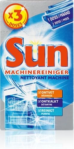 SUN® Sun - Vaatwasmachinereiniger - Pak 3 Dosissen - 2 Stuks -Schoonmaakproducten Winkel 600x1200 1