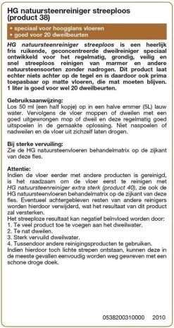 HG Natuursteen Reiniger Glansvloeren 1L - Marmer & Natuursteen - Streeploos Schoon - 20 Dweilbeurten 9 HG Natuursteen Reiniger Glansvloeren 1L - Marmer & Natuursteen - Streeploos Schoon - 20 Dweilbeurten -Schoonmaakproducten Winkel 638x1200