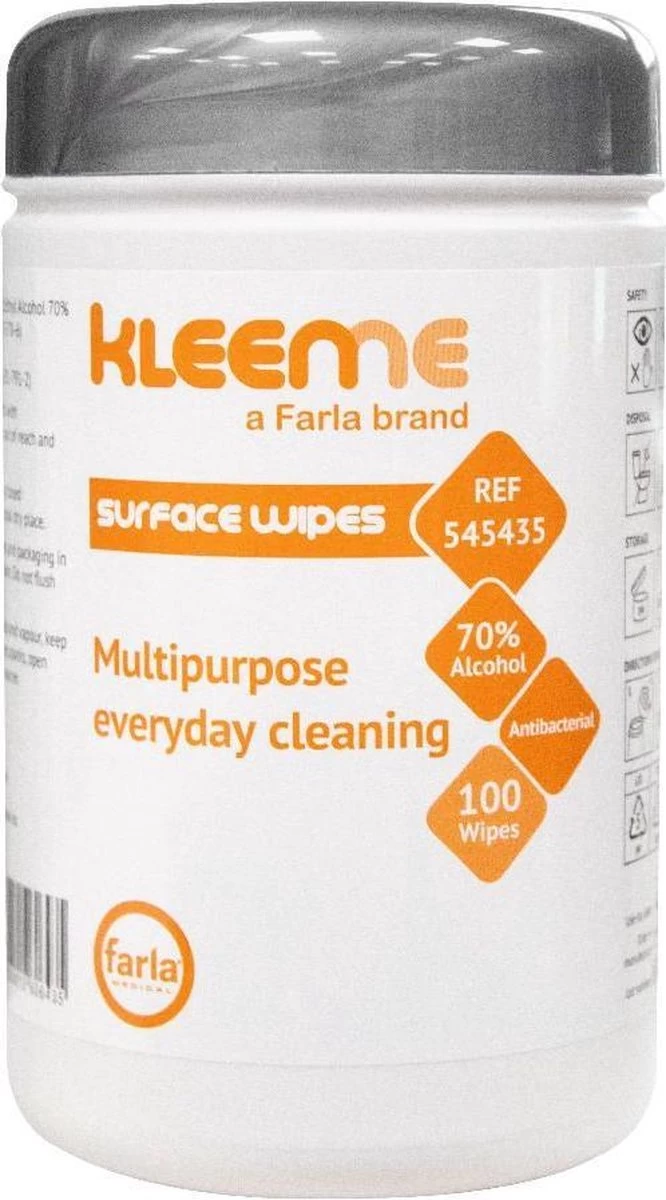 Schoonmaakdoekjes - Ontsmettingsdoekjes - Desinfectiedoekjes - Desinfectie Doekjes - KleenMe - Alcohol Doekjes - Alcoholdoekjes - Allesreiniger Zachte Antibacteriële Alcohol Wipes- 100 Doekjes - Met Dispenser - 70% Alcohol - 185 X 110mm 4 Schoonmaakdoekjes - Ontsmettingsdoekjes - Desinfectiedoekjes - Desinfectie Doekjes - KleenMe - Alcohol Doekjes - Alcoholdoekjes - Allesreiniger Zachte Antibacteriële Alcohol Wipes- 100 Doekjes - Met Dispenser - 70% Alcohol - 185 X 110mm - Afbeelding 2