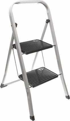 Excellent Houseware Inklapbare Keukentrap - 2 Treden - Tot 150kg - Metaal -Schoonmaakproducten Winkel 700x1200