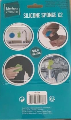 2x Silicone Spons- Clean- Kitchen Korner- Multi Functioneel- Hygiëne. -Schoonmaakproducten Winkel 714x1200 1
