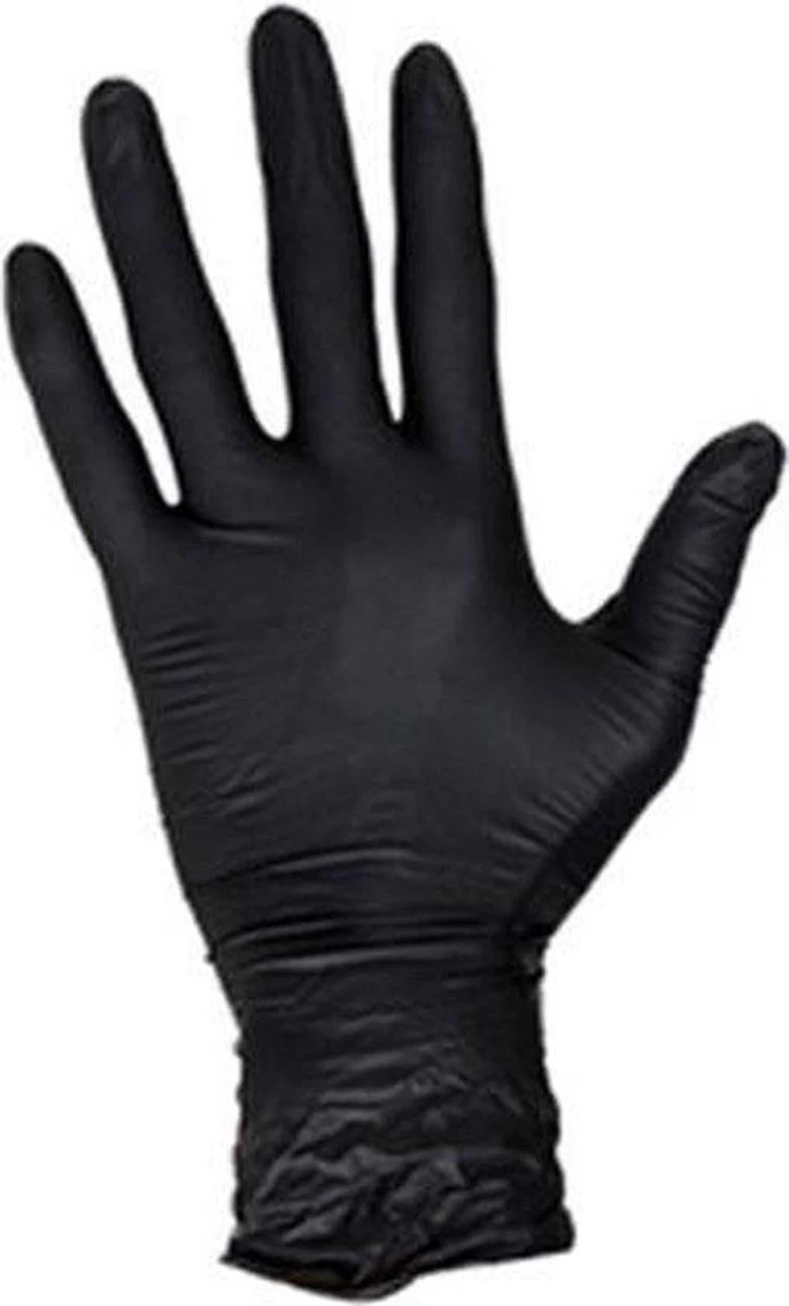 Handschoenen Wegwerp Nitril - Latex Vrij - Ongepoederd - Zwart - Maat L - 100 Stuks 4 Handschoenen Wegwerp Nitril - Latex Vrij - Ongepoederd - Zwart - Maat L - 100 Stuks - Afbeelding 2