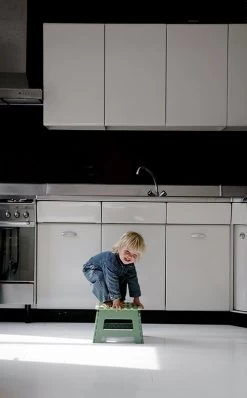 PUHLMANN - Inklapbare Kruk, JAMES, Plastic, Groen, 22 Cm Hoog, Max 100kilo -Schoonmaakproducten Winkel 744x1200