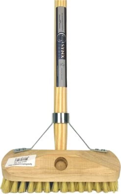 Synx Tools Luiwagen Fiber 22cm - Schrobber - Vloerschrobber - Schoonmaakbezem - Schrobborstels - Incl. Steel 150 Cm -Schoonmaakproducten Winkel 748x1200