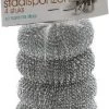 Staalsponzen 4 Delig - Pannenspons - Schuurspons - Roestvrij Staal (RVS) - Staalspons - 4 Stuks -Schoonmaakproducten Winkel 770x1200