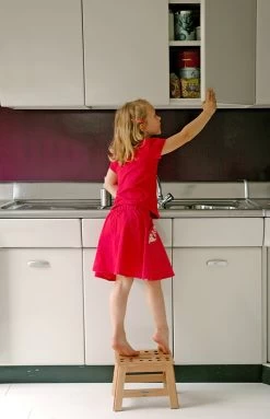 PUHLMANN - Inklapbare Kruk, JAMES, Hout, 23 Cm Hoog, Max 150 Kilo -Schoonmaakproducten Winkel 774x1200