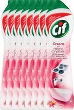 CIF Cream Pink Flower - 8 X 500 Ml - Schuurmiddel - Voordeelverpakking -Schoonmaakproducten Winkel 805x1200 3