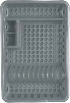 Merkloos Decopatent® Afdruiprek Voor Afwas - Afdruiprekje Met Lekbak - Kunststof Afdruipmat - Afwassen Borden & Bestek - 32.5x49x9 - Grijs -Schoonmaakproducten Winkel 821x1200 1