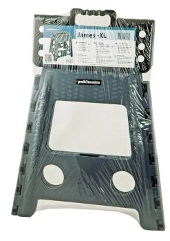 PUHLMANN - Inklapbare Kruk, JAMES, Plastic, Grijs, 40 Cm Hoog, Max 90 Kilo -Schoonmaakproducten Winkel 850x1200 1