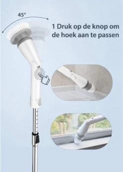 Elektrische Scrubber - Veelzijdige Schrobborstel - Elektrische Schoonmaakborstel - Binnen En Buiten Schoonmaken 11 Elektrische Scrubber - Veelzijdige Schrobborstel - Elektrische Schoonmaakborstel - Binnen En Buiten Schoonmaken -Schoonmaakproducten Winkel 859x1200 2