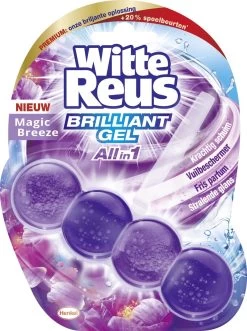 Witte Reus Brilliant Gel Allin1 Toiletblok - Magic Breeze - WC Blokjes Voordeelverpakking - 11 Stuks -Schoonmaakproducten Winkel 895x1200 1