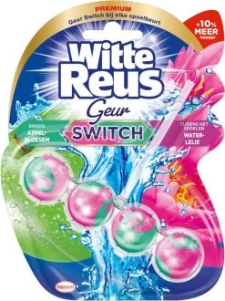 Witte Reus Toiletblok Geur Switch - Appel Waterlelie - WC Blokjes Voordeelverpakking - 10 Stuks -Schoonmaakproducten Winkel 897x1200 3