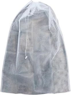 Orange85 Waszak - Groot - XL - 60 X 90 CM - Wit - Treksysteem - Trekbandsluiting - Polyester - Wasnet - Laundry Bag - Voor Kleding -Schoonmaakproducten Winkel 898x1200