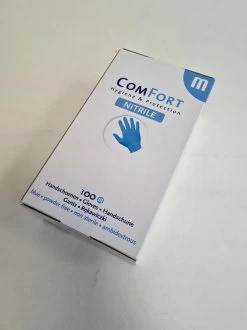 Merkloos Comfort Nitril Wegwerp Handschoenen - Poedervrij - Blauw - Maat M - 100 Stuks -Schoonmaakproducten Winkel 899x1200 17