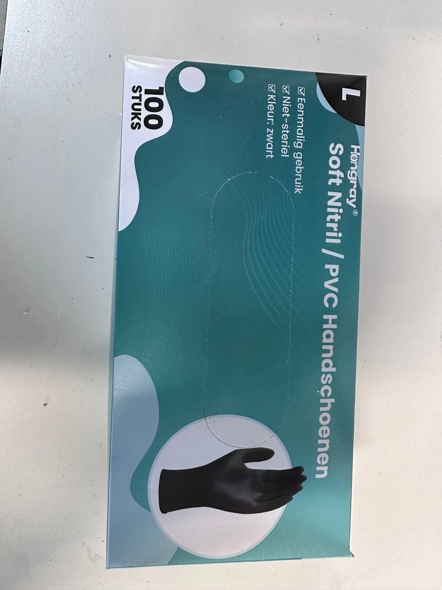 Handschoenen Wegwerp Nitril - Latex Vrij - Ongepoederd - Zwart - Maat L - 100 Stuks 6 Handschoenen Wegwerp Nitril - Latex Vrij - Ongepoederd - Zwart - Maat L - 100 Stuks - Afbeelding 4