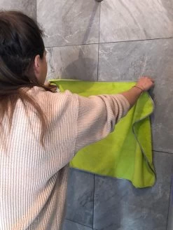 Microvezelstore.nl - Droogdoek Badkamer - Quick Dry / Fastdry Droogdoek - Groot 60x90cm - Groen -Schoonmaakproducten Winkel 900x1200 32