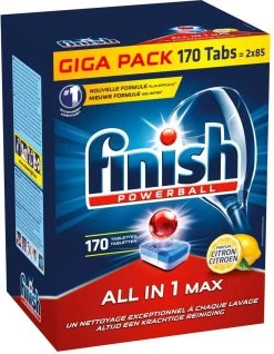 Finish All In 1 Max Citroen - Vaatwastabletten - 170 Tabs - Voordeelpak 12 Finish All In 1 Max Citroen - Vaatwastabletten - 170 Tabs - Voordeelpak -Schoonmaakproducten Winkel 932x1200