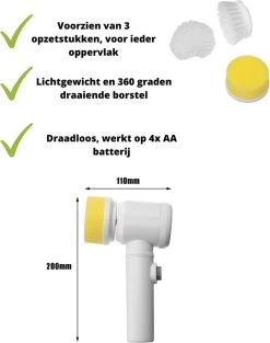 V&P Magic Brush - Elektrische Multifunctionele Schoonmaakborstel - 3 Opzetstukken - Wasborstel - Poetsmachine - Schrobborstel - Handborstel - Werkborstel - Schrobber - Boorborstel - Schoonmaakmiddelen - Reinigingsborstel 11 V&P Magic Brush - Elektrische Multifunctionele Schoonmaakborstel - 3 Opzetstukken - Wasborstel - Poetsmachine - Schrobborstel - Handborstel - Werkborstel - Schrobber - Boorborstel - Schoonmaakmiddelen - Reinigingsborstel -Schoonmaakproducten Winkel 947x1200 1