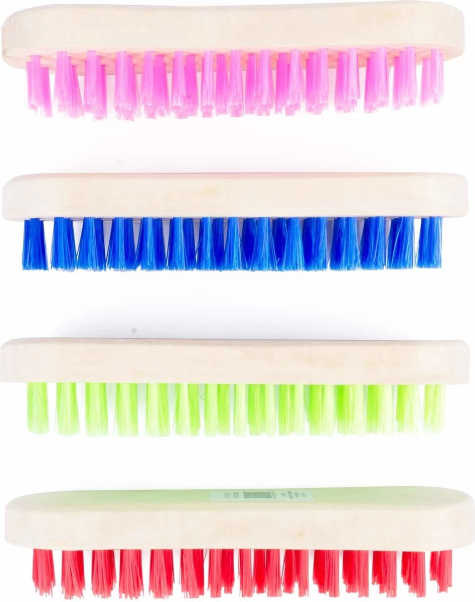 Benson Schrobborstel Hout - Mix Kleur - Prijs Per Stuk 3 Benson Schrobborstel Hout - Mix Kleur - Prijs Per Stuk