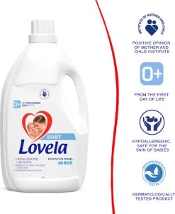 Lovela - Wasmiddel - Hypoallergene Melk - Voor Het Wassen Van Baby & Witte Kleding - 4,5l -Schoonmaakproducten Winkel 983x1200