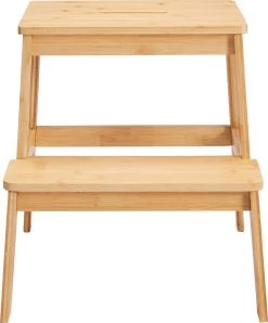 ACAZA Krukje In 2 Niveaus - Houten Opstapje - Bruin -Schoonmaakproducten Winkel 995x1200 1